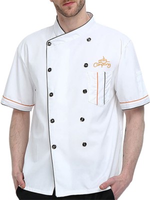 ActiveFit Half Sleeve White Chef Coat